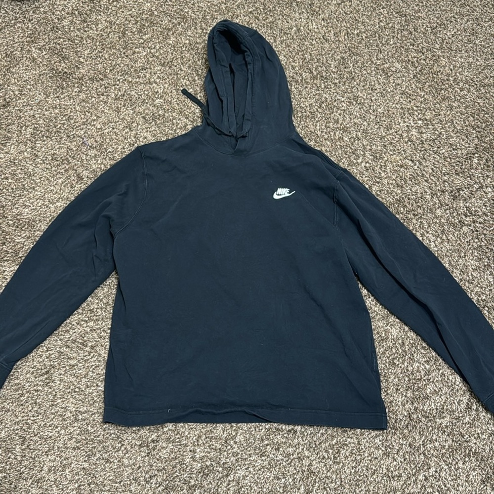 black nike light weight hoodie
